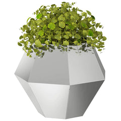 vidaXL Planter 2 pcs Silver 50 x 50 x 40 cm Galvanised Steel 3