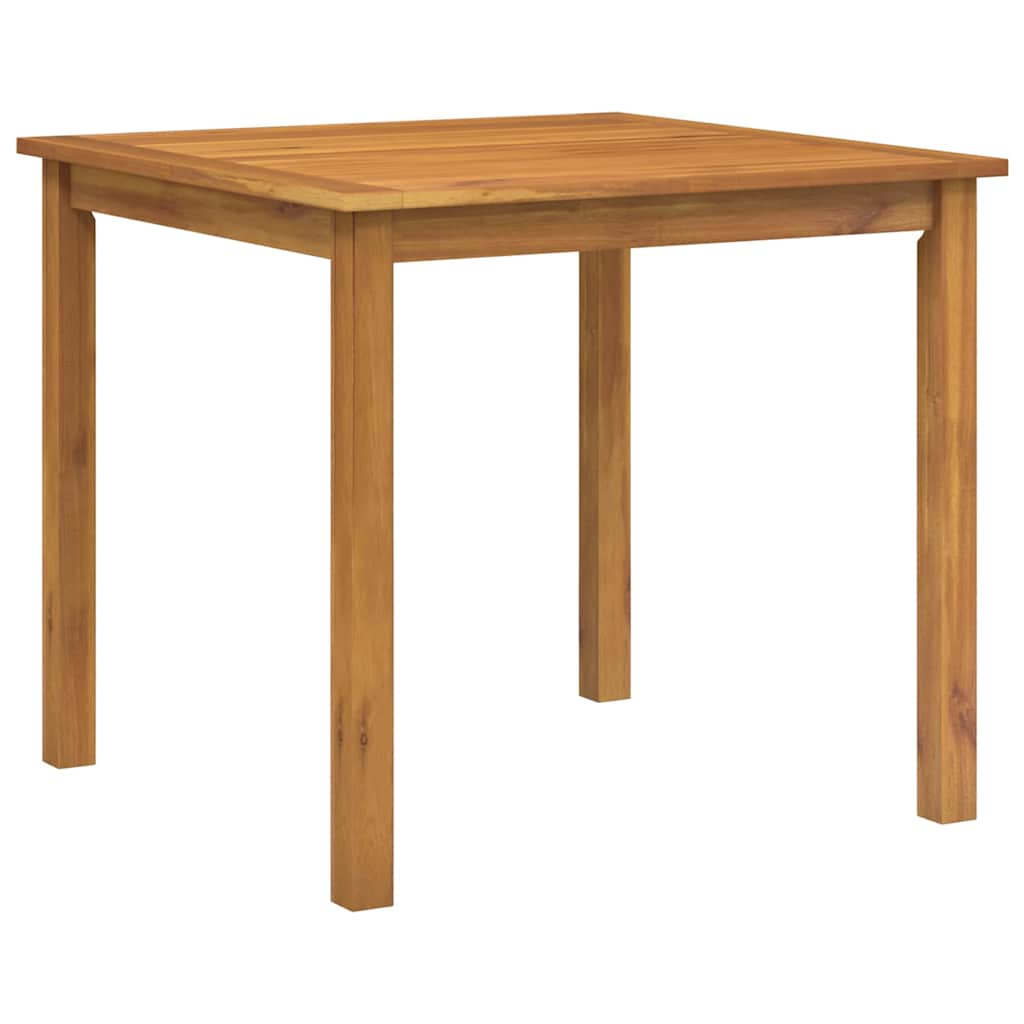 Garden Dining Set 5 pcs Solid Acacia Wood Grey 85 cm table length 2-Seater