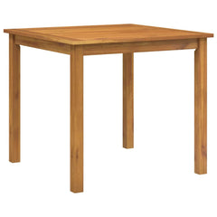 Garden Dining Set 5 pcs Solid Acacia Wood Grey 85 cm table length 2-Seater