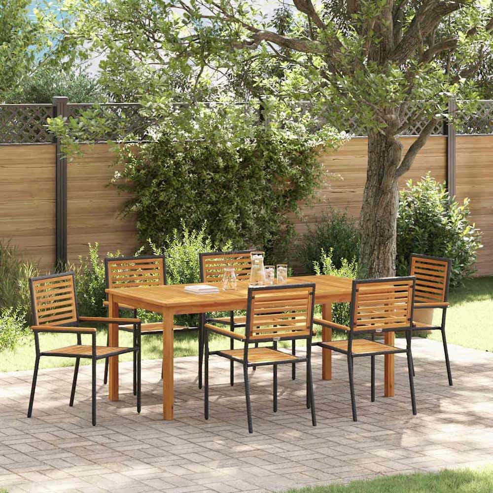 vidaXL Garden Dining Set 5 pcs Solid Acacia Wood