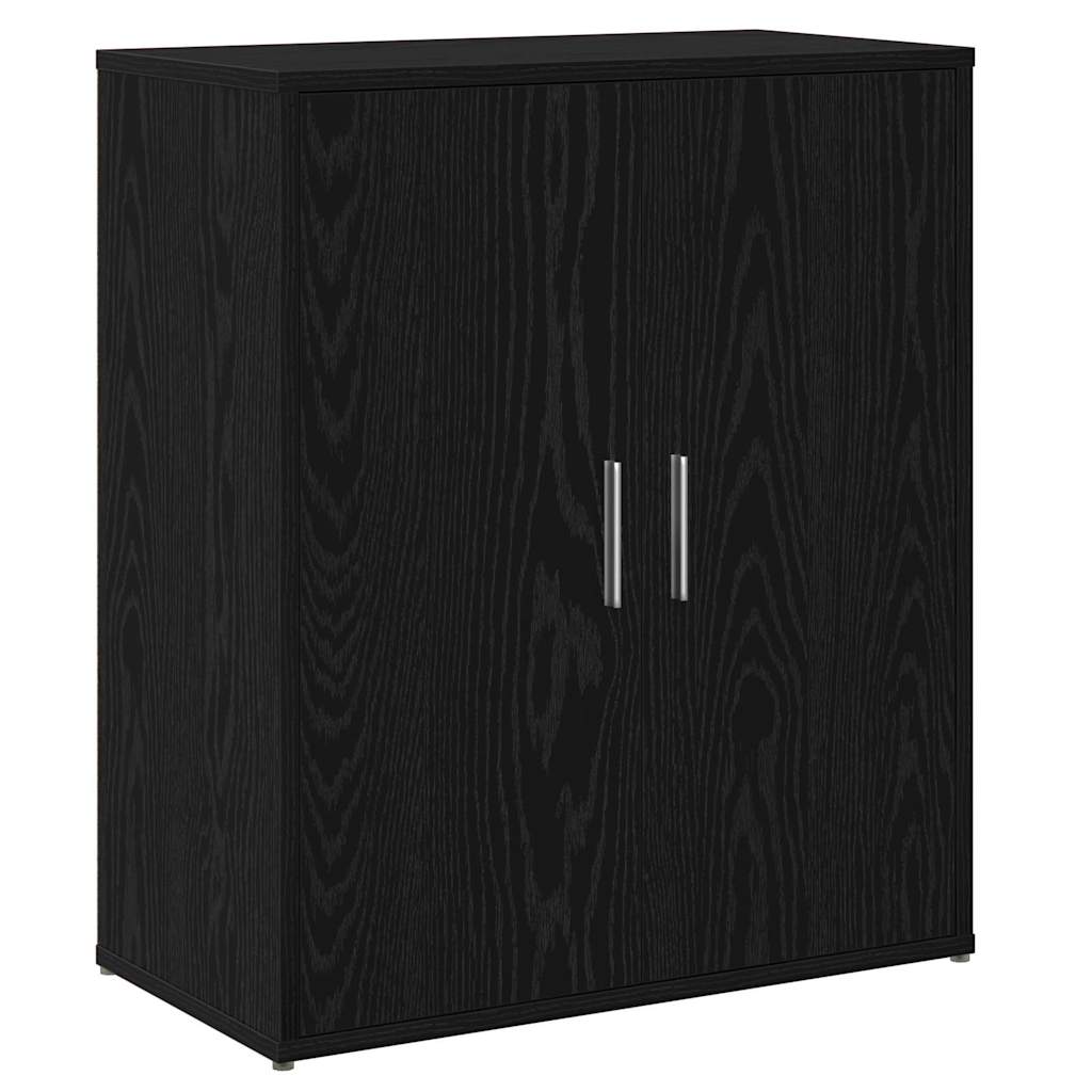 Sideboards 2 pcs 60x31x70 cm Engineered Wood Black oak