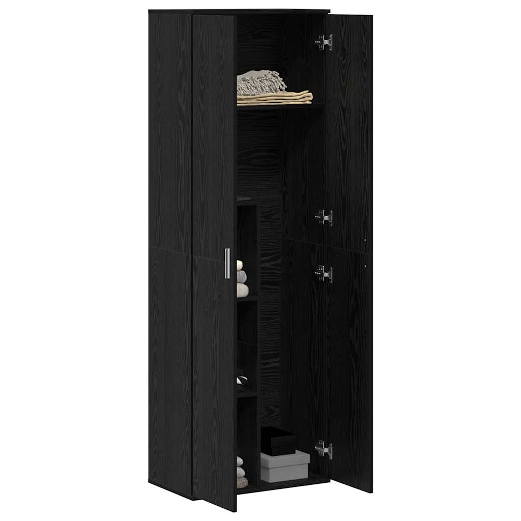 Highboard Engineered Wood Black Oak, image 3