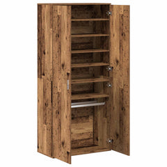 vidaXL Highboard 80 x 39 x 178 cm Engineered Wood Old Wood 5