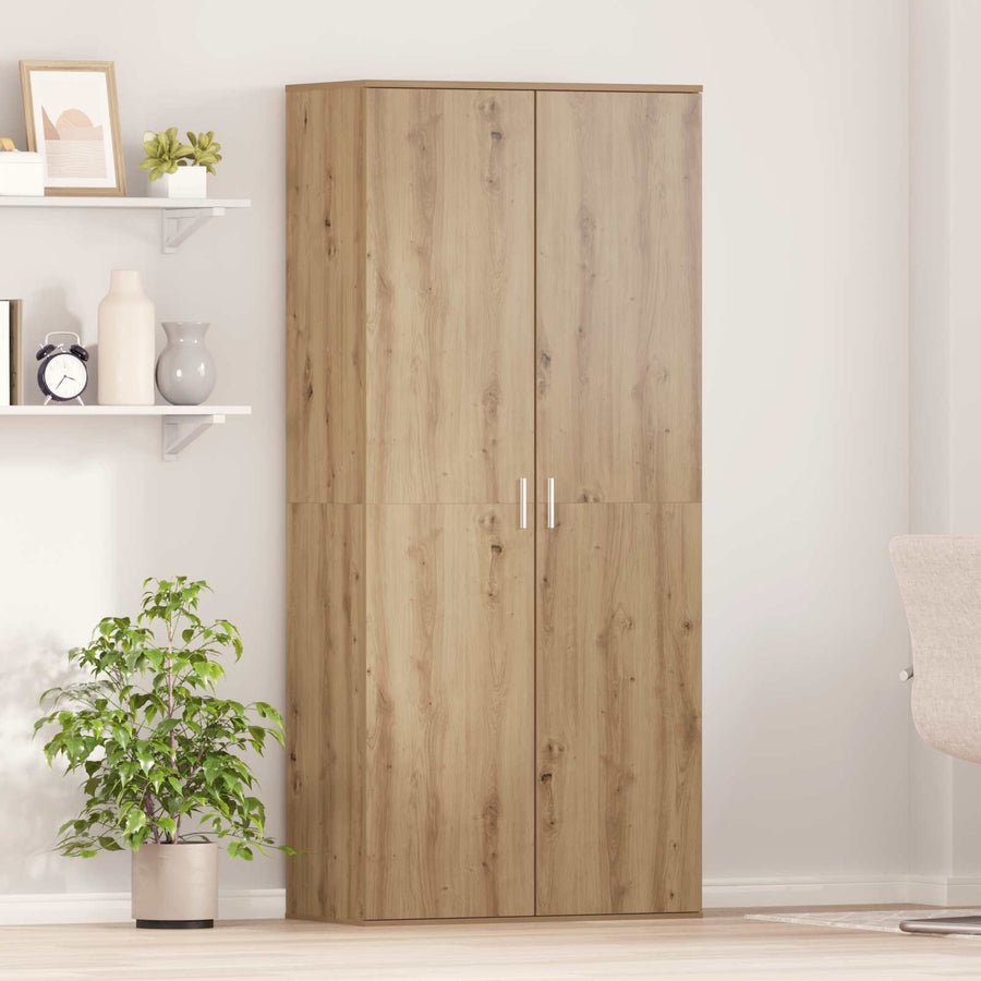 Shoe Cabinet Engineered Wood in Artisan Oak