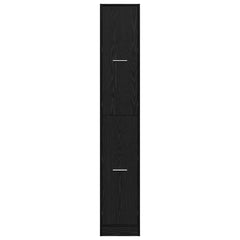 vidaXL Apothecary Cabinet Pattern Pattern 30 x 41 x 174.5 cm Black Oak 6