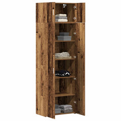 Storage Cabinet 2 pcs 70 x 42.5 x 225 cm Old wood