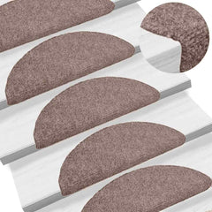 Stair Mats Self-adhesive 20 pcs in Light Brown
