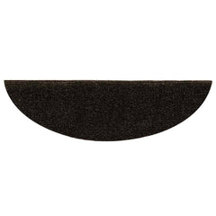 vidaXL Stair Mats Self-adhesive 20 pcs 56x17x3 cm Dark Brown Half Round 5