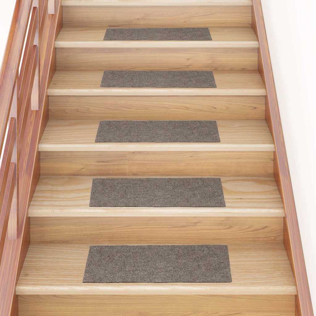 Stair Mats Self-adhesive Rectangular 30 pcs in Beige