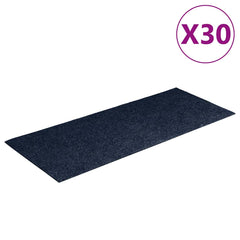vidaXL Stair Mats Self-adhesive 30 pcs 60x25 cm Navy Rectangular 2