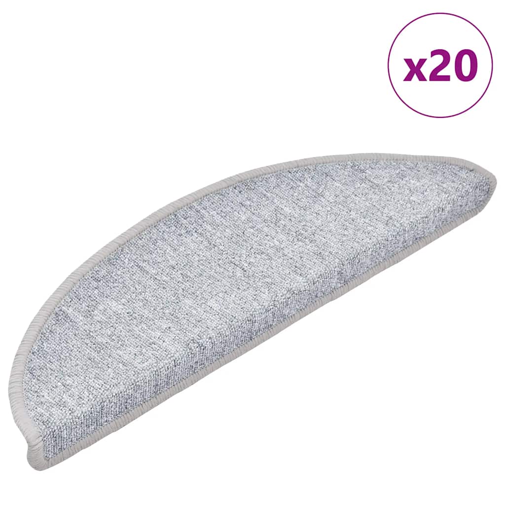 vidaXL Self-adhesive Stair Mats 20 pcs 56 x 17 x 3 cm Non-Slip 1