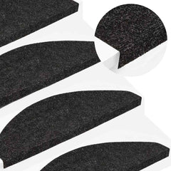 Stair Mats Self-adhesive in Black
