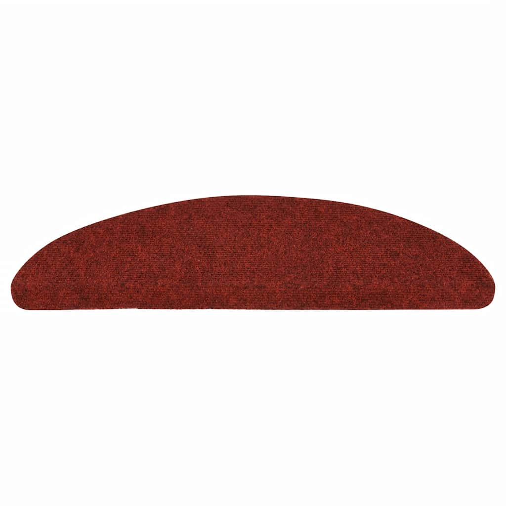 vidaXL Stair Mats Self-adhesive 30 pcs Red 56x17x3 cm 4