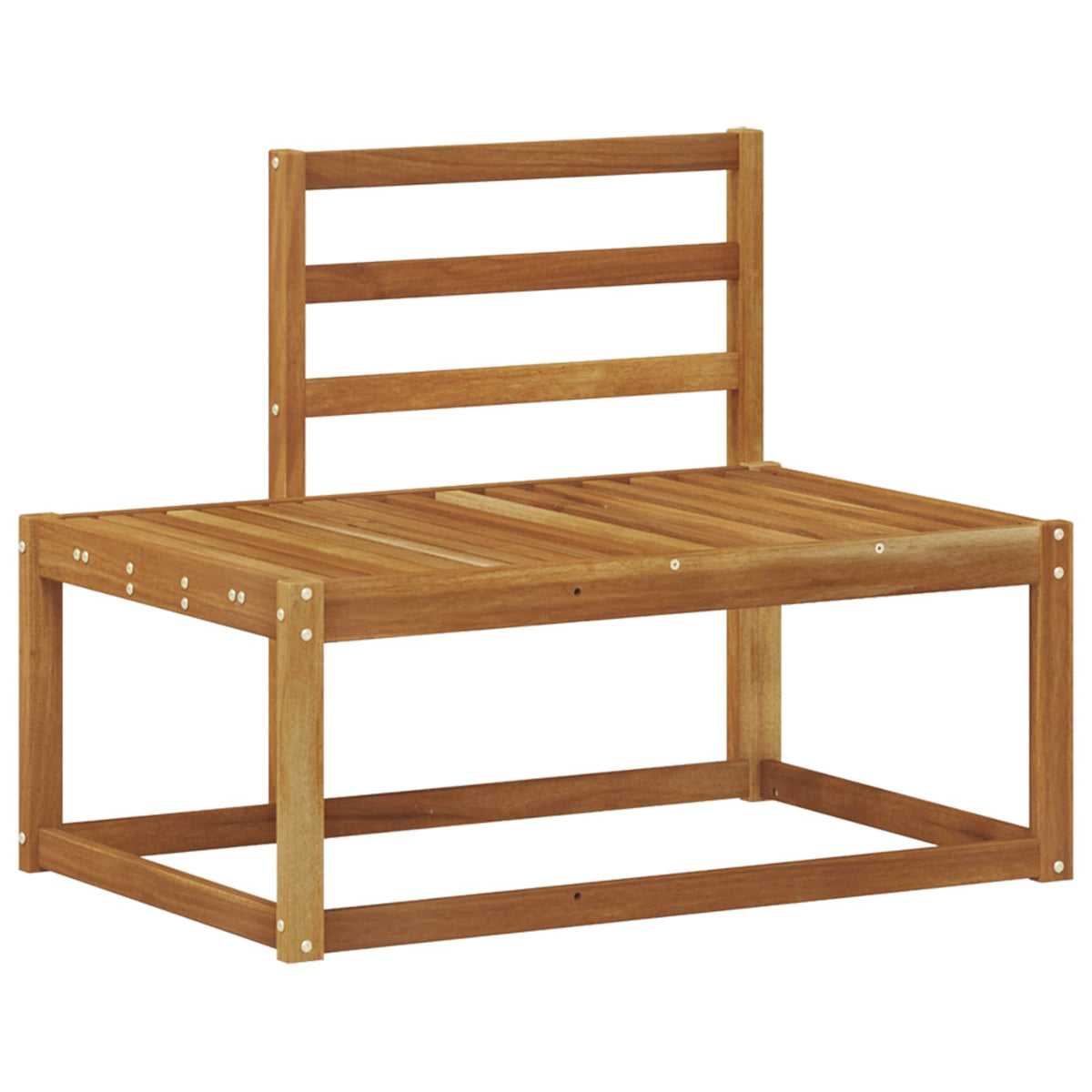 vidaXL Outdoor Sofa Set 3 pcs Natural Solid Acacia Wood 5