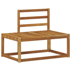 vidaXL Outdoor Sofa Set 3 pcs Natural Solid Acacia Wood 5