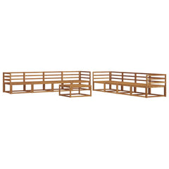 vidaXL Outdoor Sofa Set 9 pcs Natural Solid Acacia Wood 2