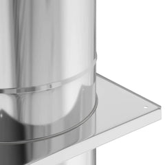 Chimney Extension Silver 25 x 25 x 132 cm Stainless steel Ø 20 cm
