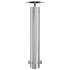 Chimney Extension Silver 25 x 25 x 132 cm Stainless steel Ø 20 cm