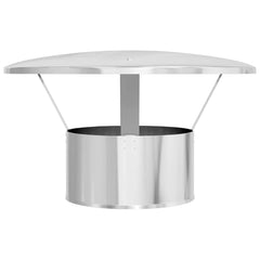 vidaXL Rain Cover Chimney Silver 35 x 35 x 20 cm Stainless Steel 4