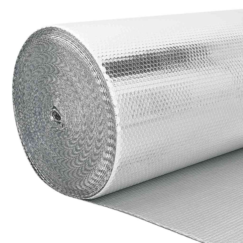 vidaXL Radiator Heat Reflector Silver 30 x 0.6 m Polyethylene 2