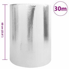 vidaXL Radiator Heat Reflector Silver 30 x 0.6 m Polyethylene 6
