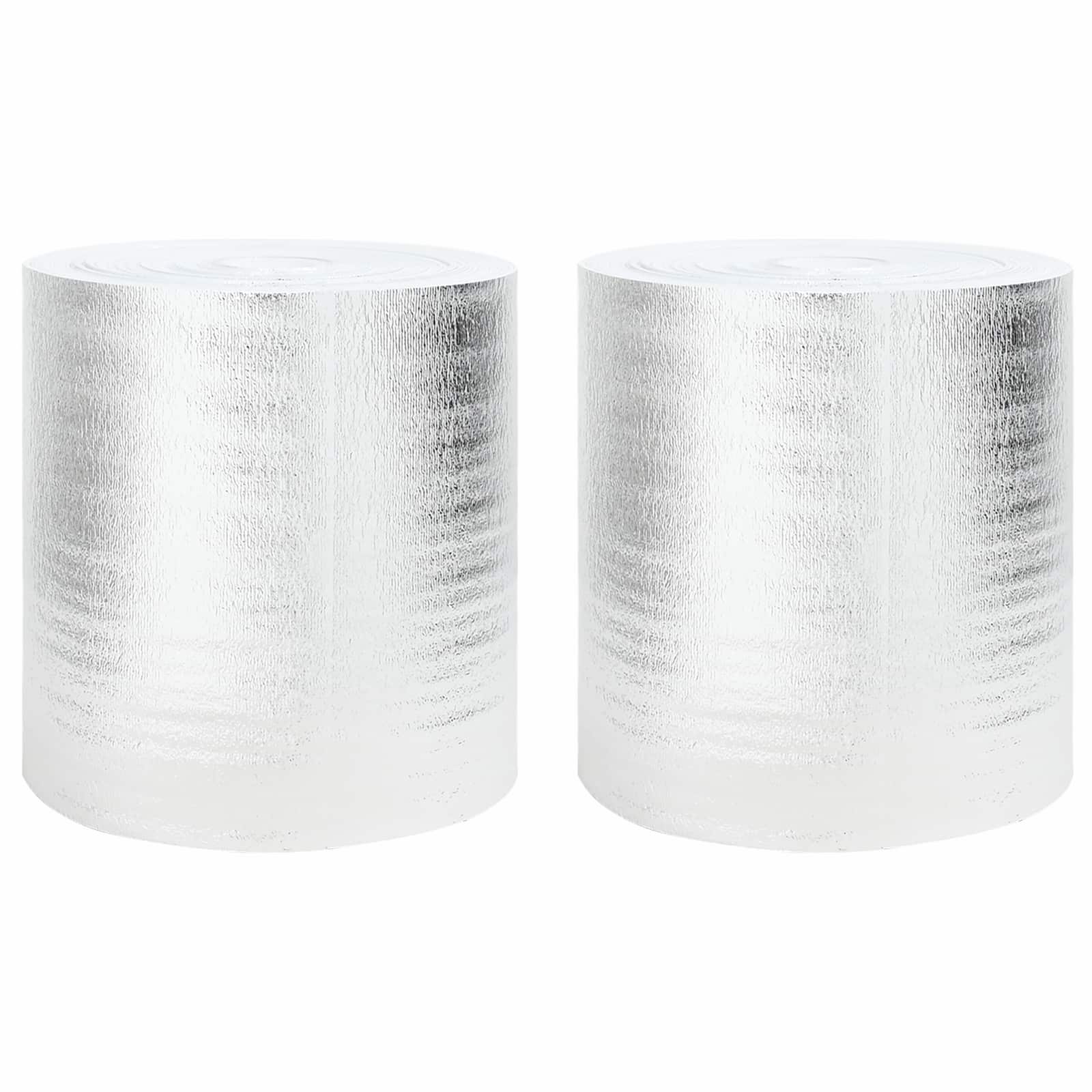 vidaXL Radiator Heat Reflector 2 pcs Silver 25 x 0.5 m Polyethylene 1
