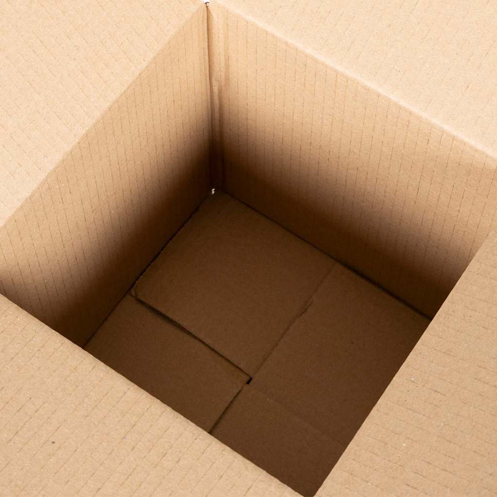 vidaXL Folding Box 50 pcs Natural 20 x 20 x 20 cm Cardboard 4