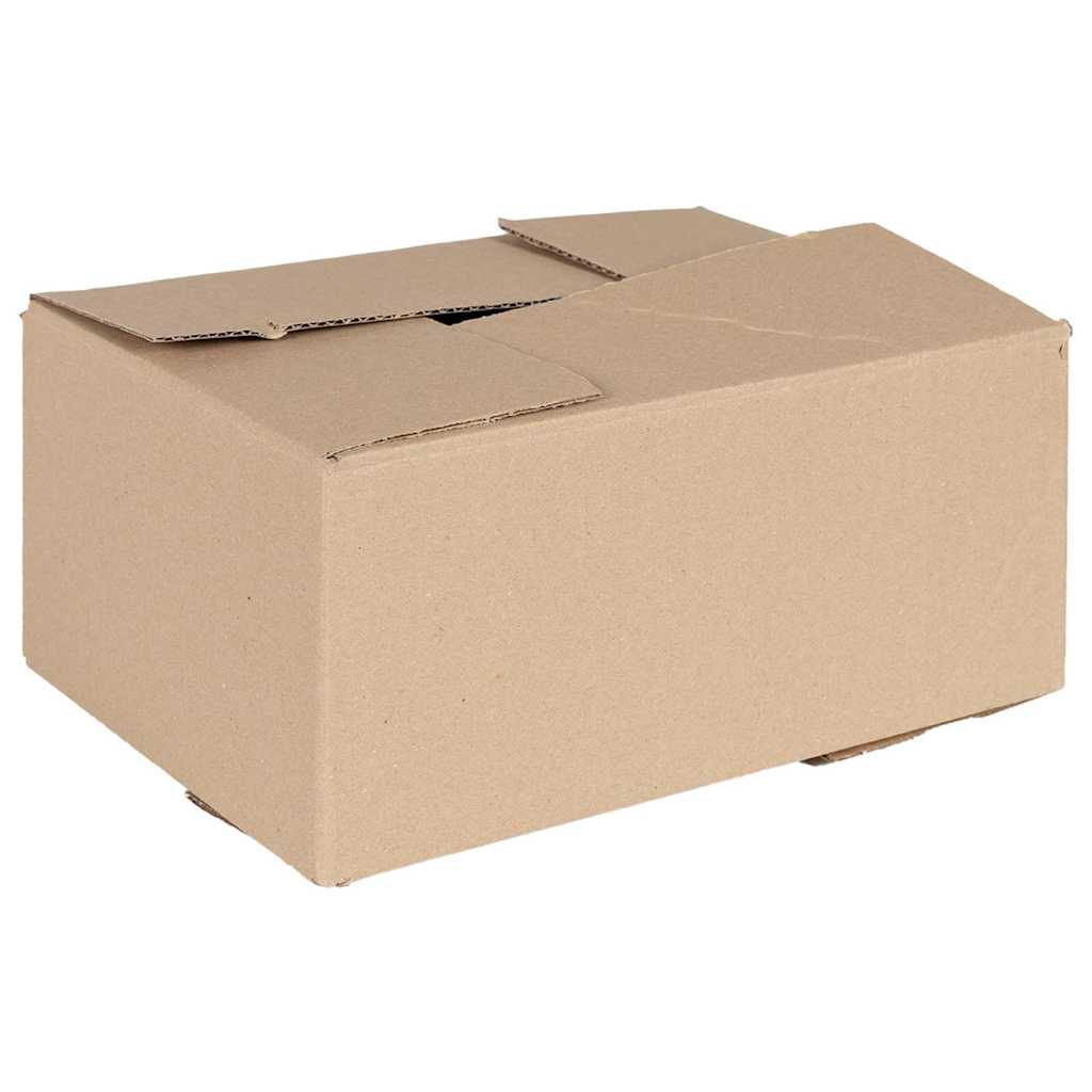 vidaXL Folding Box 50 pcs Natural 30 x 21.5 x 14 cm Cardboard 1