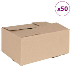 vidaXL Folding Box 50 pcs Natural 30 x 21.5 x 14 cm Cardboard 2