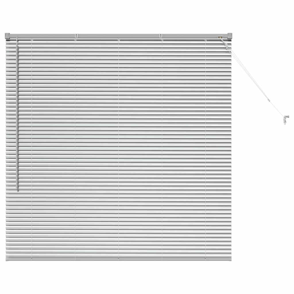 vidaXL Venetian Blinds Silver 130 x 125 cm Aluminium 2