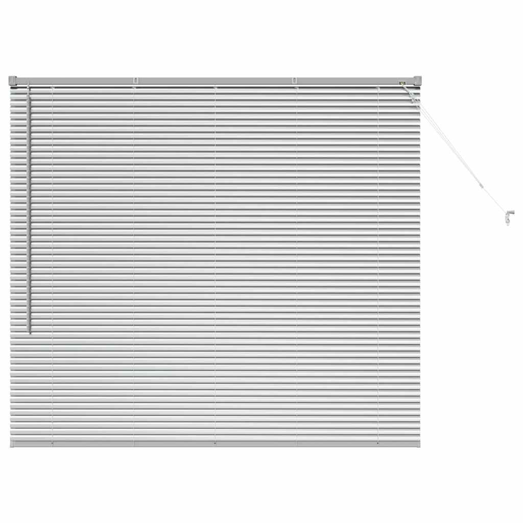 vidaXL Venetian Blinds Silver 130 x 140 cm Aluminium 2