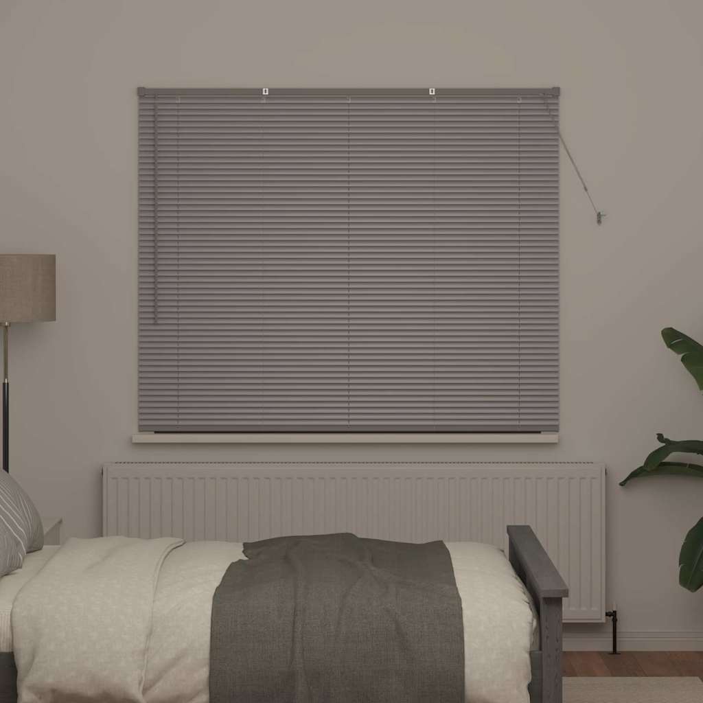 vidaXL Venetian Blinds Silver 130 x 160 cm Aluminium 3