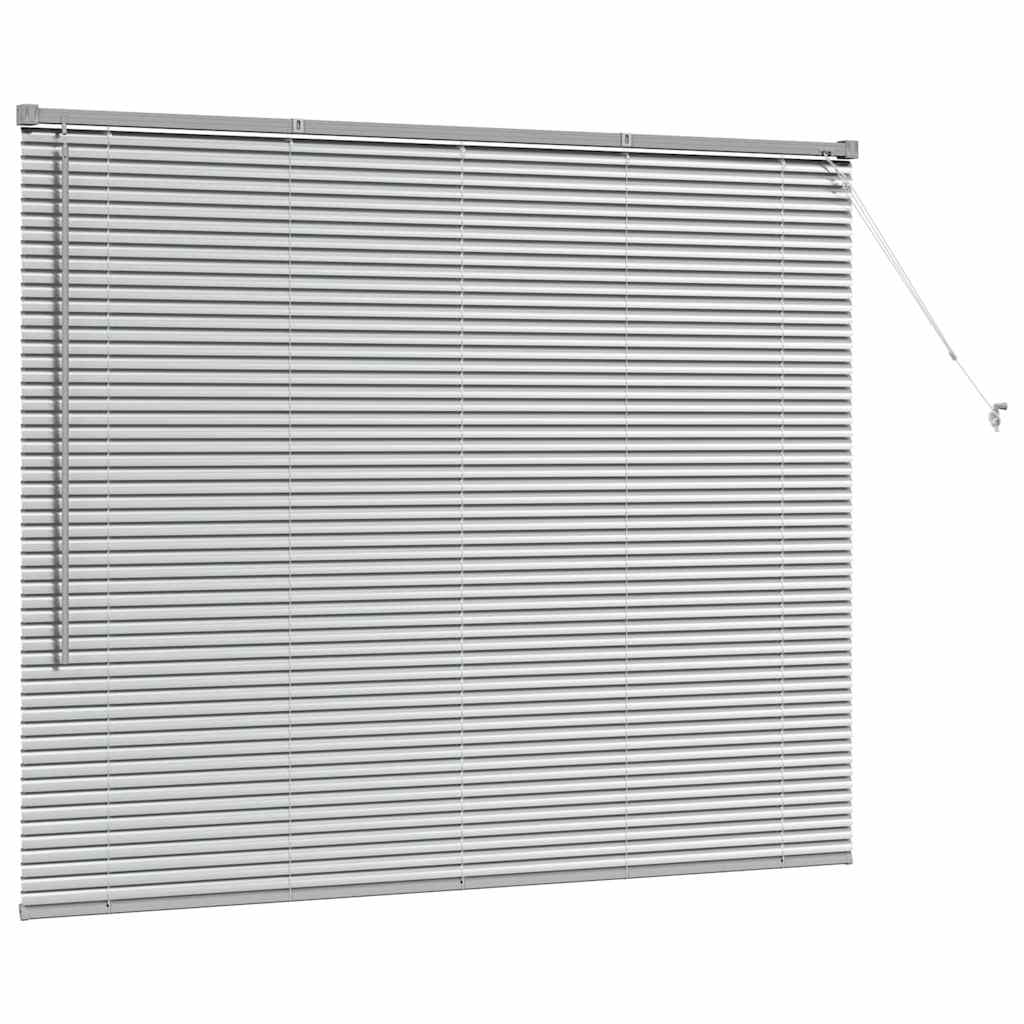 vidaXL Venetian Blinds Silver 130 x 160 cm Aluminium 5