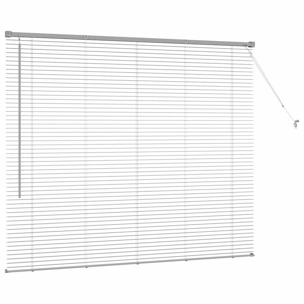 vidaXL Venetian Blinds Silver 130 x 160 cm Aluminium 6