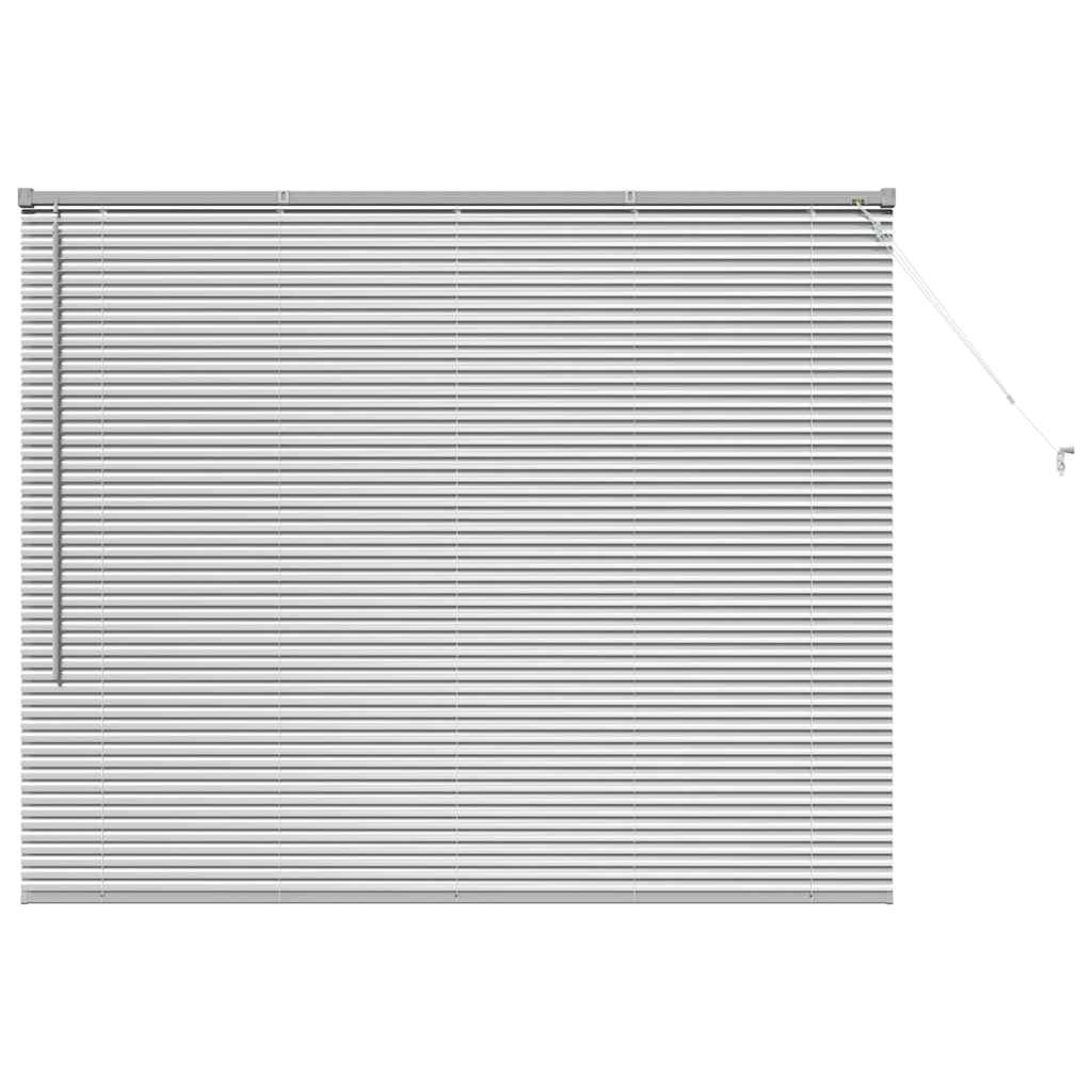 vidaXL Venetian Blinds Silver 130 x 160 cm Aluminium 2