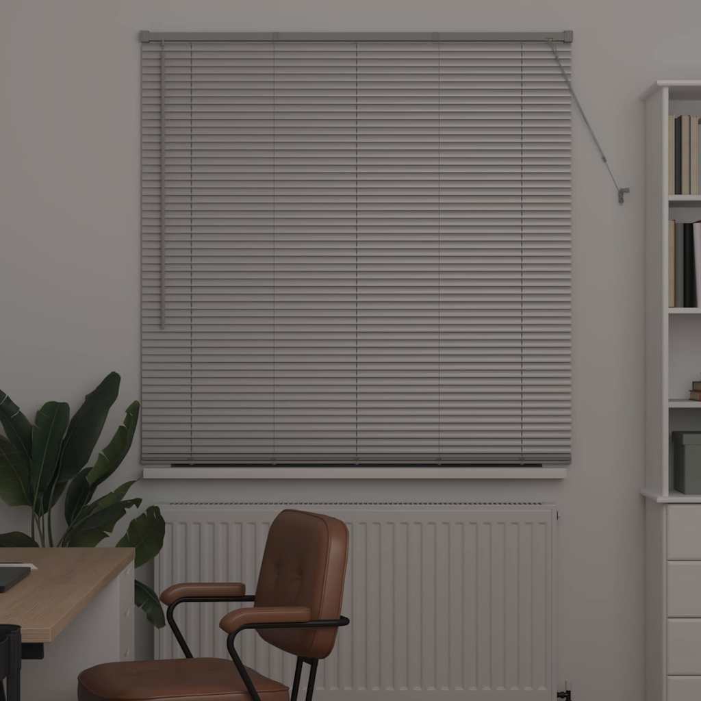 vidaXL Venetian Blinds Silver 175 x 135 cm Aluminium 3
