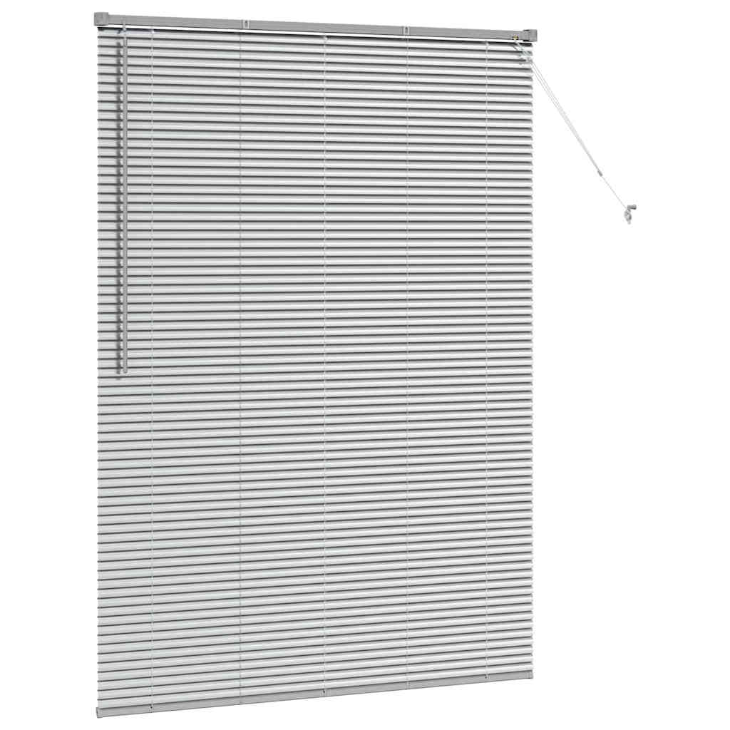 vidaXL Venetian Blinds Silver 175 x 135 cm Aluminium 5