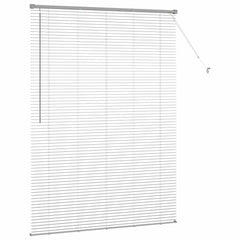 vidaXL Venetian Blinds Silver 175 x 135 cm Aluminium 6