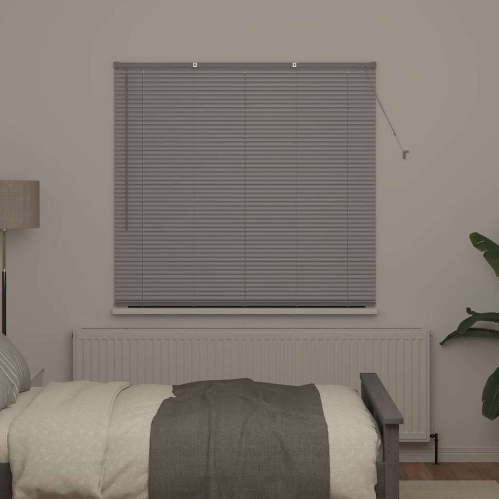 vidaXL Venetian Blinds Silver 175 x 140 cm Aluminium 3