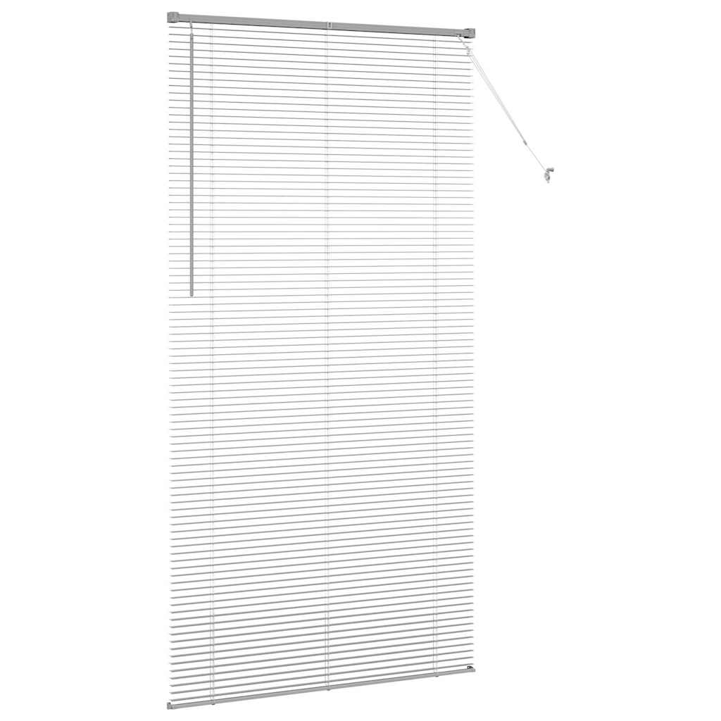 vidaXL Venetian Blinds Silver 220 x 115 cm Aluminium 6