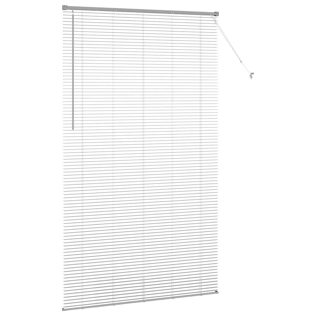 vidaXL Venetian Blinds Silver 220 x 125 cm Aluminium 6