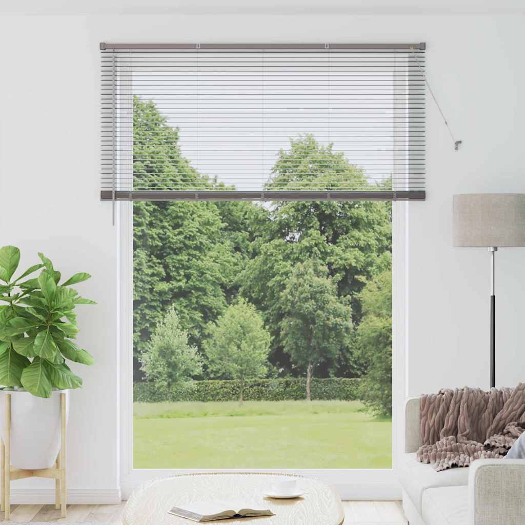 vidaXL Venetian Blinds Silver 220 x 160 cm Aluminium 1