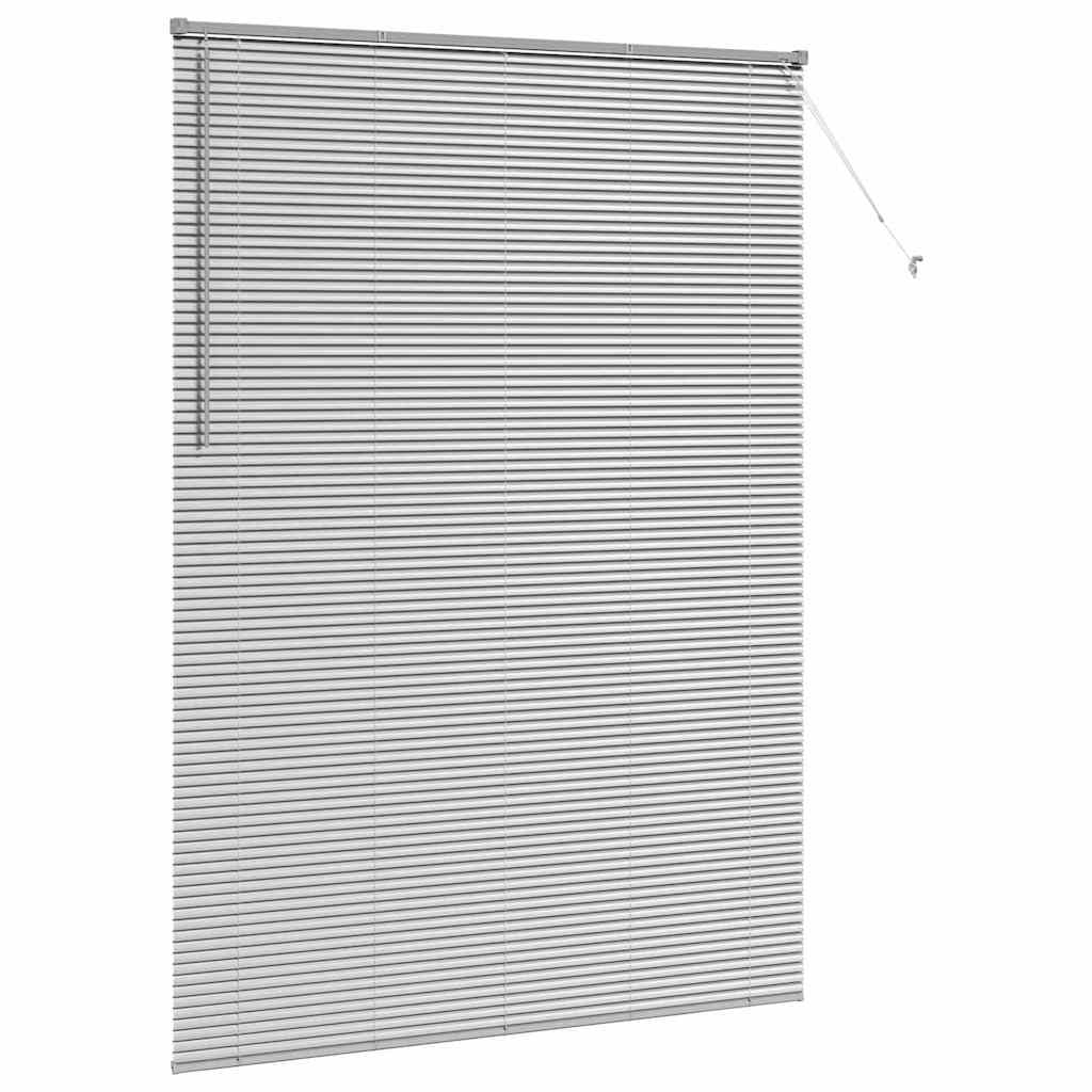vidaXL Venetian Blinds Silver 220 x 160 cm Aluminium 5