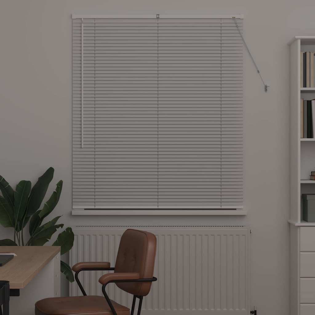 vidaXL Venetian Blinds White 130 x 115 cm Aluminium 3