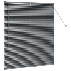 vidaXL Venetian Blinds Dark Grey 130 x 115 cm Aluminium 5