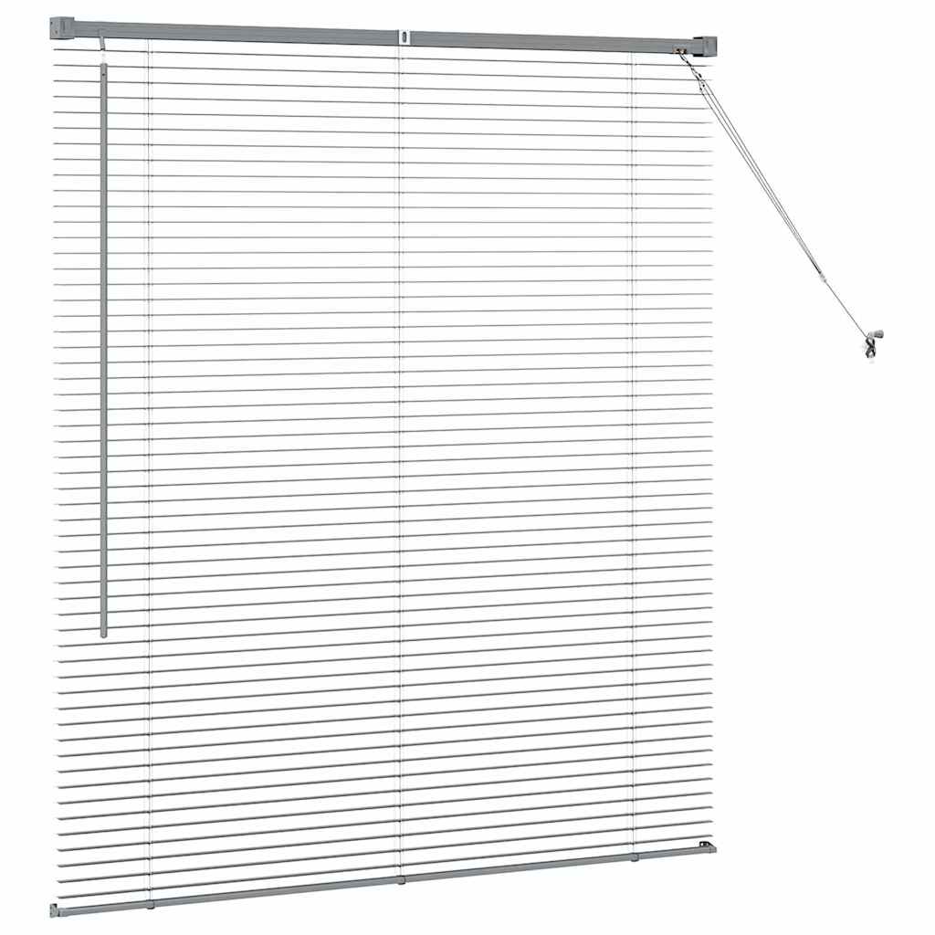 vidaXL Venetian Blinds Dark Grey 130 x 120 cm Aluminium 6