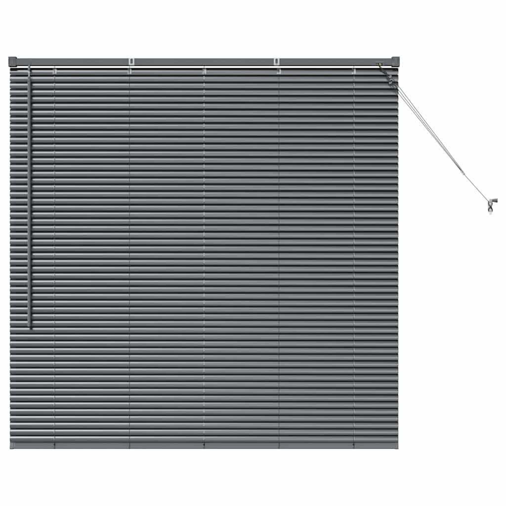 vidaXL Venetian Blinds Dark Grey 130 x 135 cm Aluminium 2