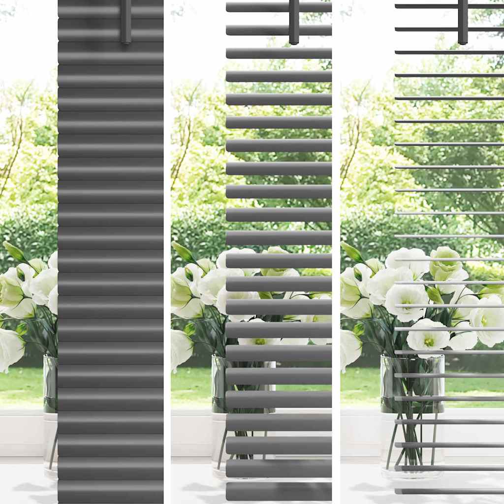 vidaXL Venetian Blinds Dark Grey 130 x 145 cm Aluminium 4