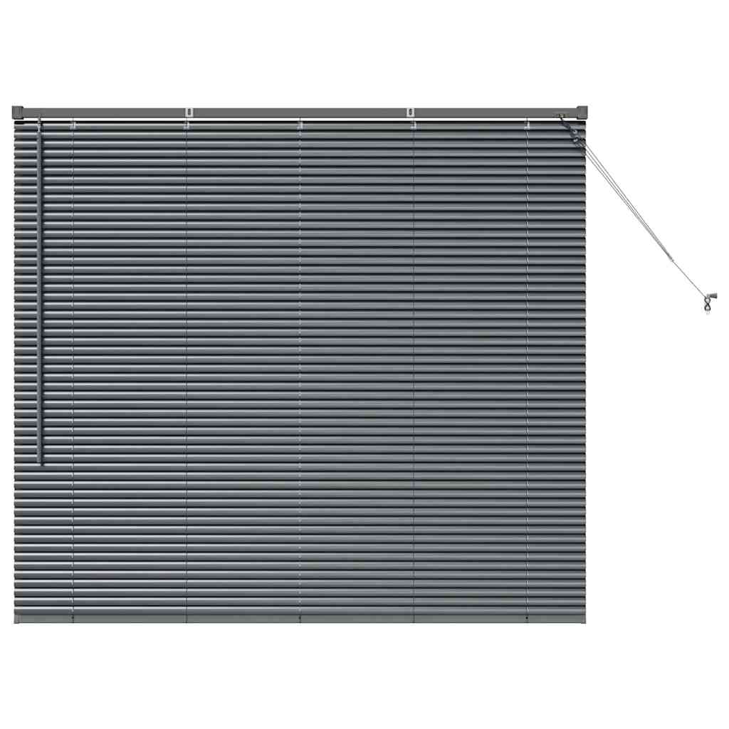 vidaXL Venetian Blinds Dark Grey 130 x 145 cm Aluminium 2