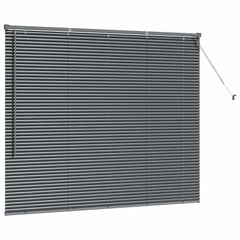 vidaXL Venetian Blinds Dark Grey 130 x 160 cm Aluminium 5